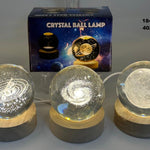 Lámpara esférica de cristal en 3D
