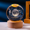Lámpara esférica de cristal en 3D